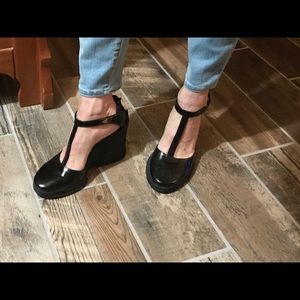 Prada ankle wedges